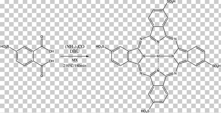 Phthalocyanine Organic Compound Chemical Synthesis Dye Chemistry PNG, Clipart, Angle, Aromaticity, Atom, Black And White, Bohr Model Free PNG Download