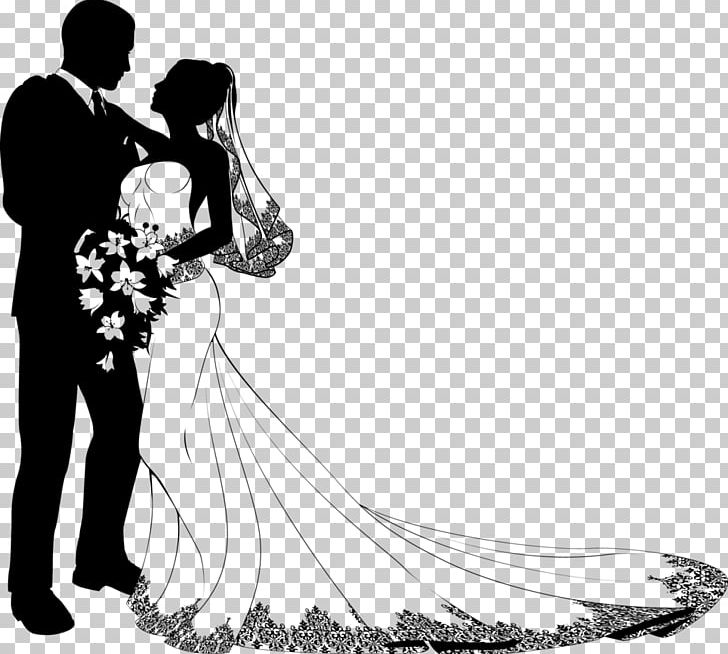 Wedding Invitation Bridegroom PNG, Clipart, Black And White, Bride, Couple, Drawing, Dress Free PNG Download