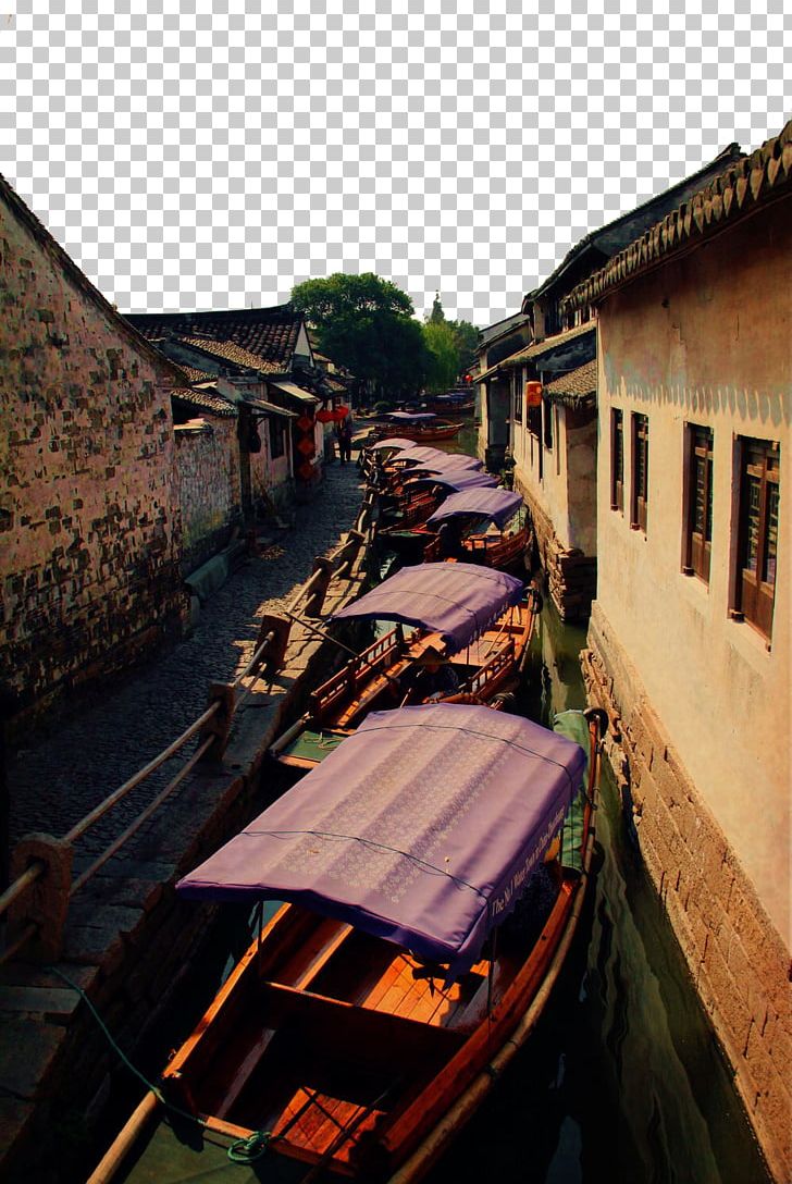 Zhouzhuang Boat Ship Landscape PNG, Clipart, Architecture, Boat, Canal, China, Chinese Free PNG Download