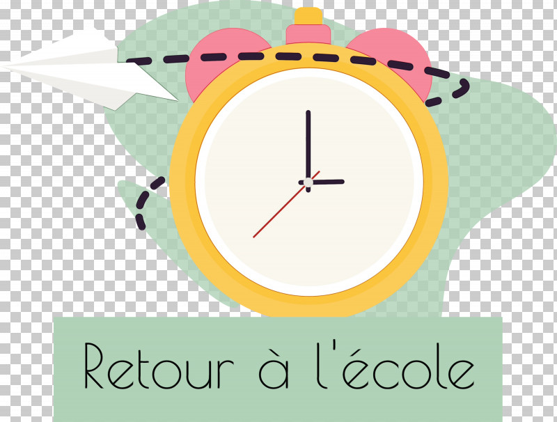 Logo Font Clock Yellow Line PNG, Clipart, Back To School, Clock, Line, Logo, M Free PNG Download