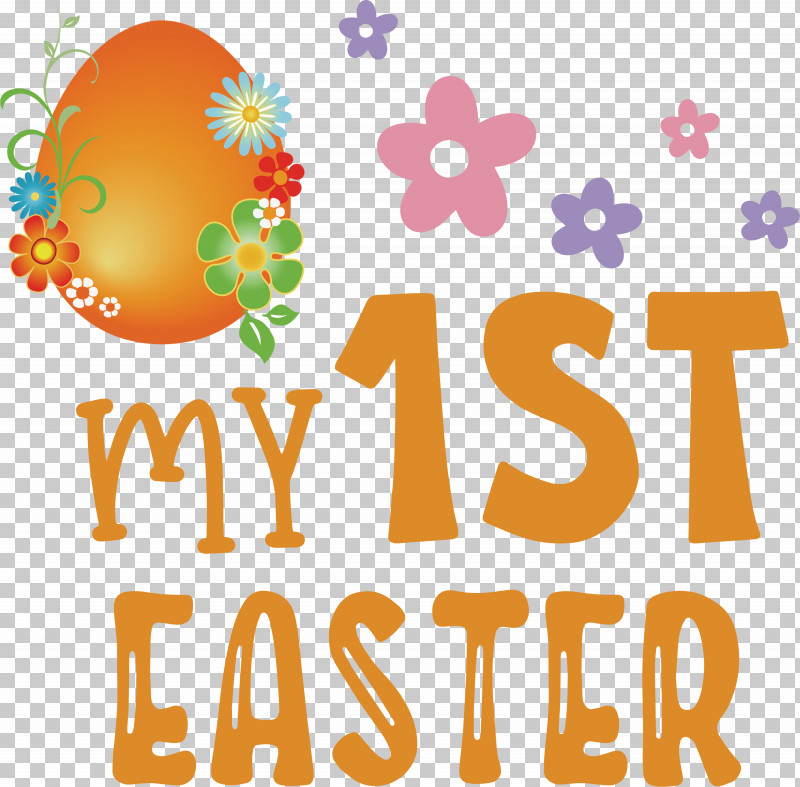 My 1st Easter Happy Easter PNG, Clipart, Balloon, Happiness, Happy Easter, Line, Logo Free PNG Download