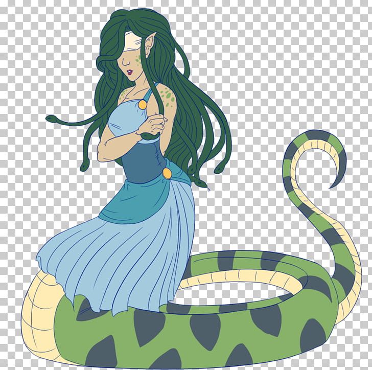 Snake girl cartoon