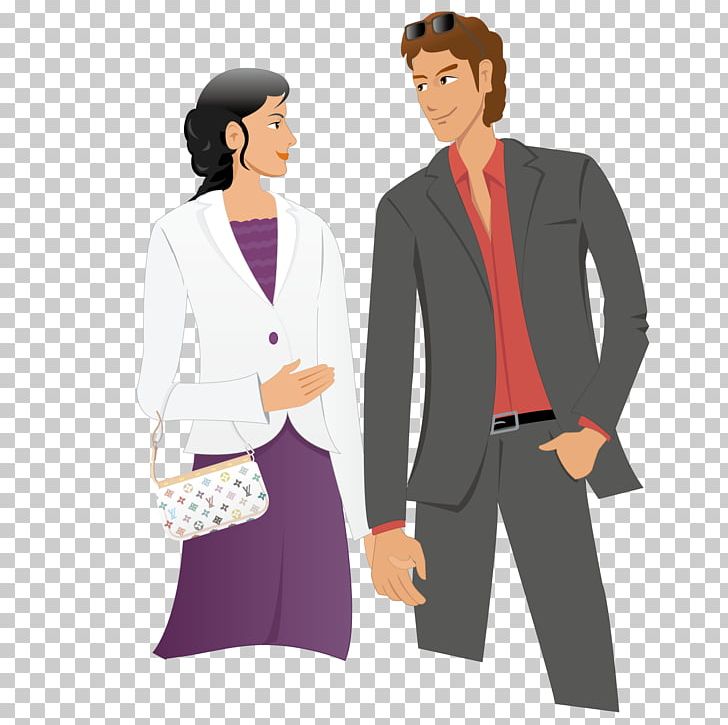 Cartoon Illustration PNG, Clipart, Business, Cdr, Conversation, Couple, Couples Free PNG Download