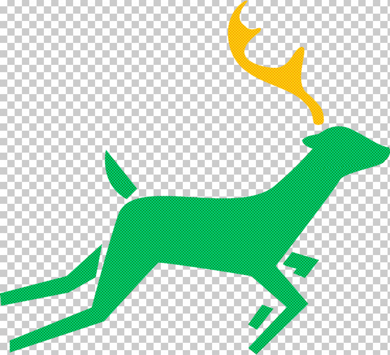 Reindeer Christmas Reindeer Christmas PNG, Clipart, Christmas, Christmas Reindeer, Deer, Green, Logo Free PNG Download