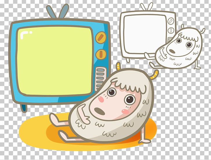 Lovely Sheep Television Illustration PNG, Clipart, Animals, Area, Cartoon, Communication, Download Free PNG Download