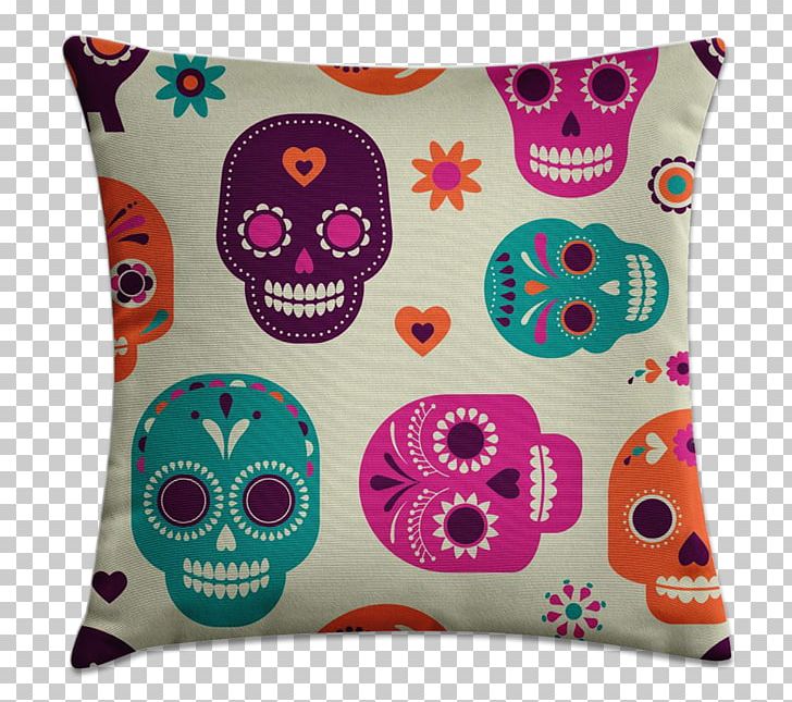 Cushion Day Of The Dead Skull Calavera Throw Pillows PNG, Clipart, Calavera, Caveira, Cushion, Day Of The Dead, Death Free PNG Download