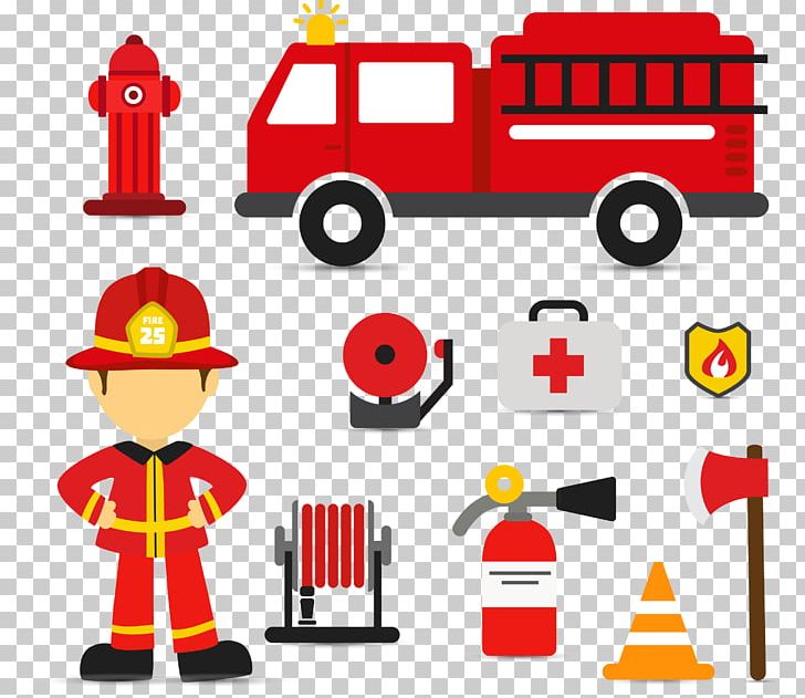 Firefighter Fire Engine Euclidean PNG, Clipart, Cartoon, Clip Art, Computer Icons, Drawing, Euclidean Vector Free PNG Download