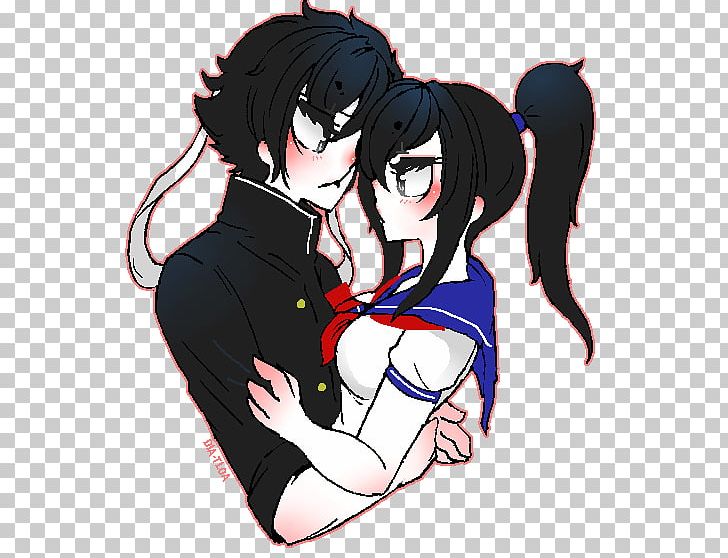 Yandere Simulator Senpai And Kōhai Video Game Fan Fiction PNG, Clipart, Anime, Art, Black Hair, Budo, Cartoon Free PNG Download