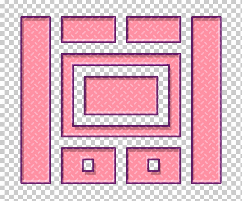 Tv Icon Home Decoration Icon PNG, Clipart, Home Decoration Icon, Line, Pink, Rectangle, Square Free PNG Download