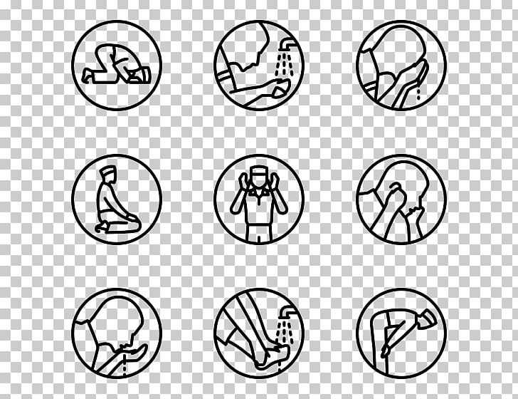 Computer Icons Salah Prayer Islam PNG, Clipart, Ablution In Christianity, Angle, Area, Black And White, Circle Free PNG Download