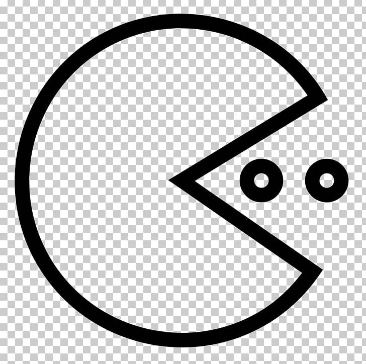 Pac-Man Computer Icons PNG, Clipart, Area, Black, Black And White, Circle, Computer Free PNG Download