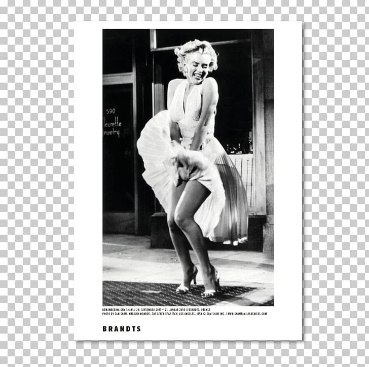 White Dress Of Marilyn Monroe Poster Printmaking PNG, Clipart, Actor, Billy Wilder, Black And White, Clothing, Dress Free PNG Download