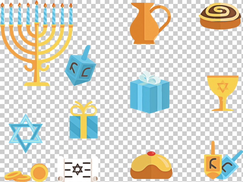 Happy Hanukkah Hanukkah PNG, Clipart, Birthday Candle, Hanukkah, Happy Hanukkah, Line, Yellow Free PNG Download