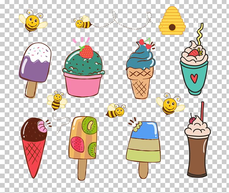Ice Cream Cone Milkshake Fried Ice Cream PNG, Clipart, Cartoon, Chocolate Ice Cream, Cold, Cold Drink, Cold Vector Free PNG Download