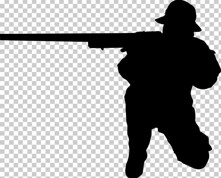 Silhouette Sniper Shooting PNG, Clipart, Angle, Animals, Black, Black And White, Clip Art Free PNG Download