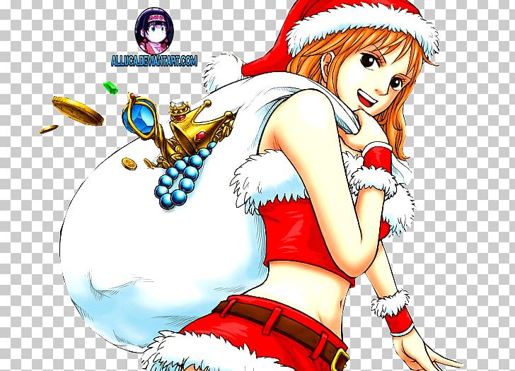 Nami Usopp Monkey D. Luffy One Piece Treasure Cruise Christmas PNG, Clipart, Anime, Art, Artwork, Cartoon, Christmas Free PNG Download