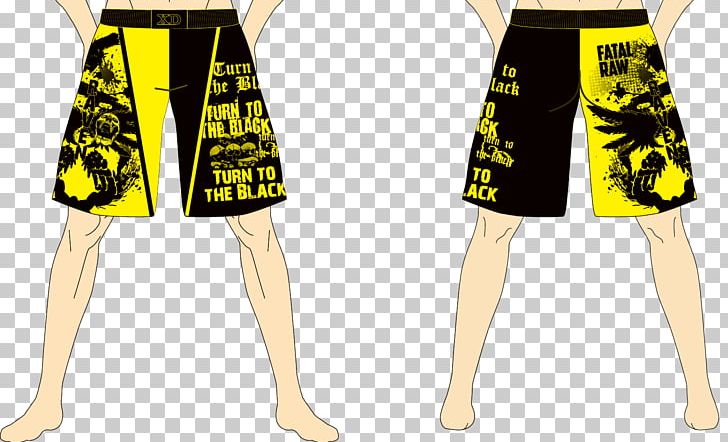 Trunks Font PNG, Clipart, Art, Black Yellow, Clothing, Shorts, Skirt Free PNG Download