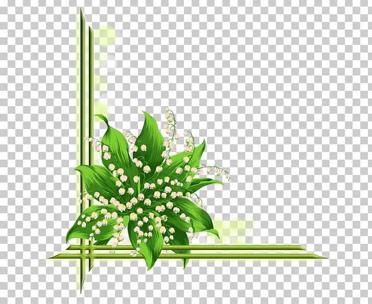 lily of the valley border clip art