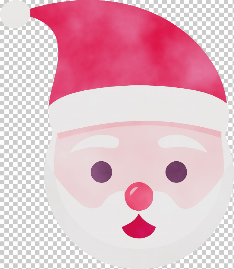 Santa Claus PNG, Clipart, Christmas, Happy New Year, Nose, Paint, Pink Free PNG Download