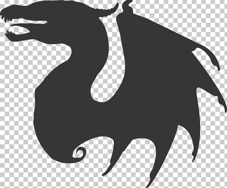 Graphics Silhouette Drawing PNG, Clipart, Animals, Black And White, Carnivoran, Cartoon, Chinese Dragon Free PNG Download