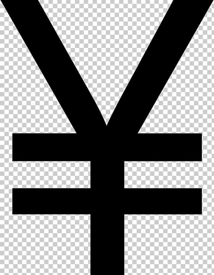 Yen Sign Currency Symbol Japanese Yen Renminbi Character PNG, Clipart, Angle, Black, Black And White, Brand, Character Free PNG Download