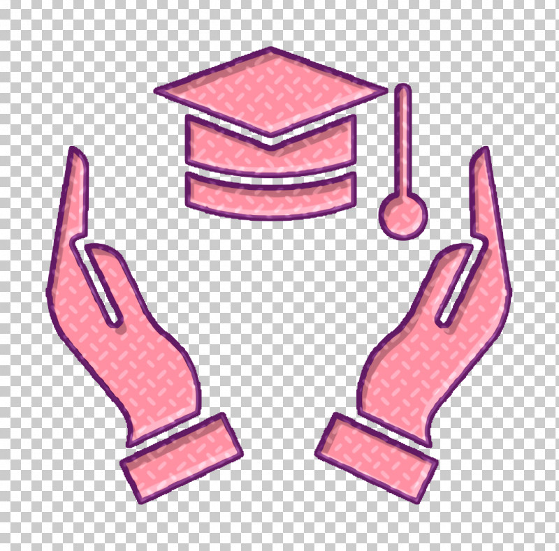 School Icon Scholarship Icon Hands Icon PNG, Clipart, Finger, Gesture, Hand, Hands Icon, Pink Free PNG Download