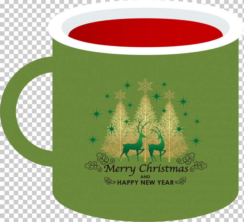 Merry Christmas Happy New Year PNG, Clipart, Coffee, Coffee Cup, Cup, Green, Happy New Year Free PNG Download