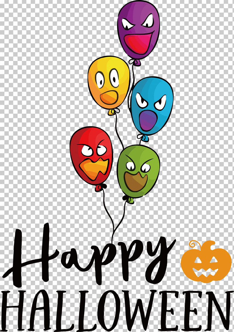 Happy Halloween PNG, Clipart, Balloon, Biology, Emoticon, Geometry, Happiness Free PNG Download