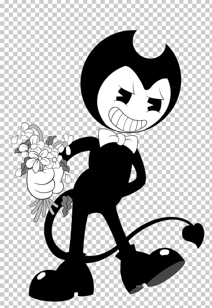 Bendy And The Ink Machine Fan Art PNG, Clipart, Artwork, Bendy And The Ink Machine, Black, Black And White, Cartoon Free PNG Download