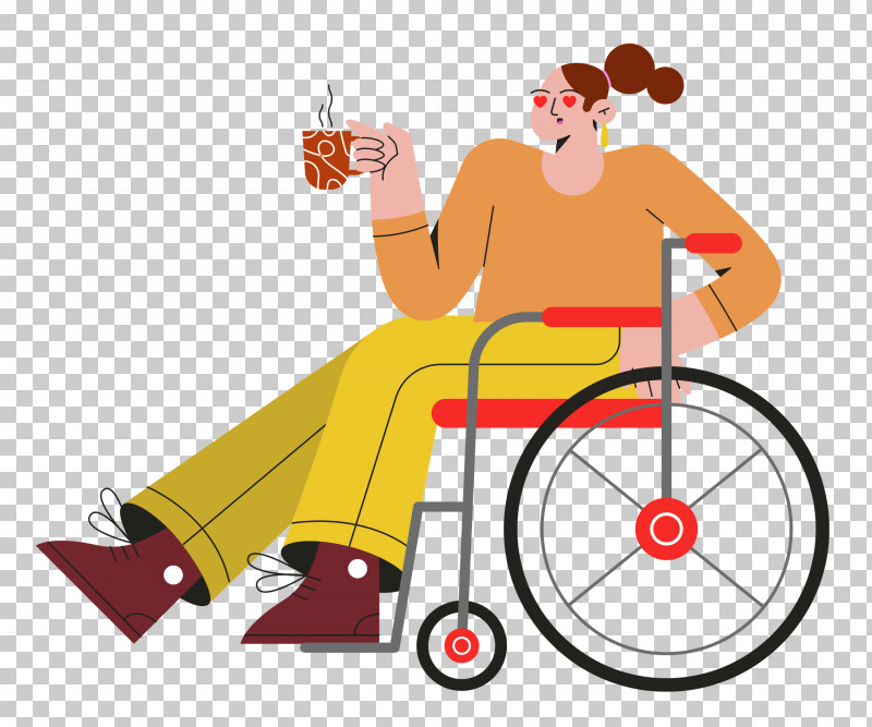 Sitting On Wheelchair Wheelchair Sitting PNG, Clipart, Behavior, Cartoon, Human, Megaphone, Sitting Free PNG Download