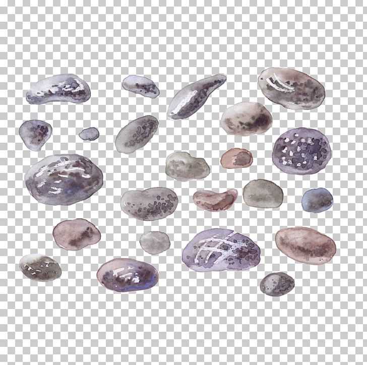 Watercolor Painting Drawing PNG, Clipart, Adobe, Amethyst, Big Stone, Floating Stones, Gemstone Free PNG Download