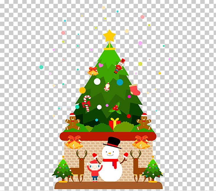 Christmas Tree Christmas Ornament Illustration PNG, Clipart, Box, Cartoon, Christmas, Christmas Decoration, Christmas Frame Free PNG Download