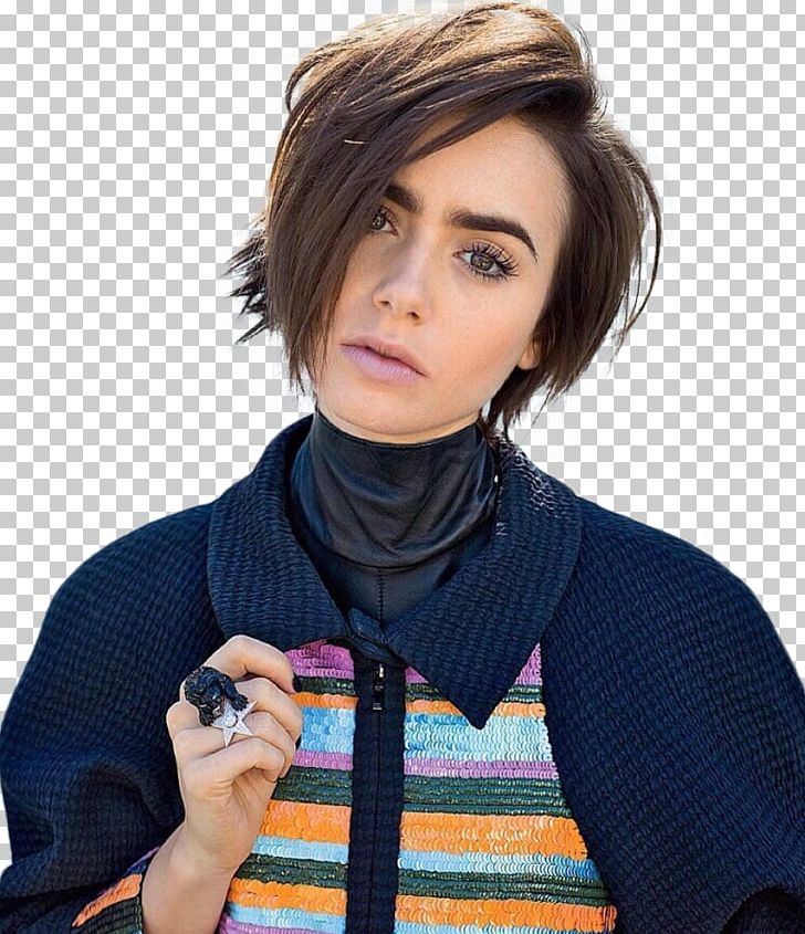 Lily Collins Hairstyle Short Hair Actor Pixie Cut PNG, Clipart, Actor, Bob Cut, Brown Hair, Capelli, Celebrity Free PNG Download