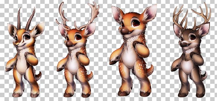 Reindeer Antelope White-tailed Deer Water Deer PNG, Clipart, Animal, Antelope, Antler, Carnivoran, Cartoon Free PNG Download