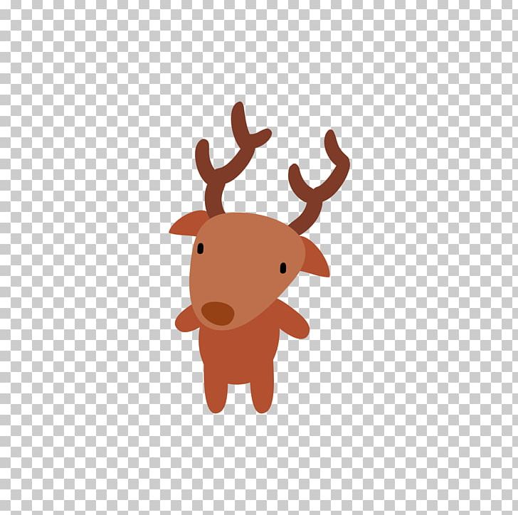 A Coffee Colored Cartoon Deer PNG, Clipart, Animal, Animals, Animal Sauvage, Antler, Atmosphere Free PNG Download