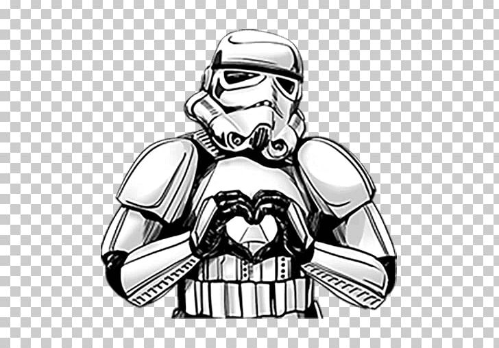 Anakin Skywalker Stormtrooper Sticker Star Wars Telegram PNG, Clipart, Art, Automotive Design, Black And White, Drawing, Empire Strikes Back Free PNG Download