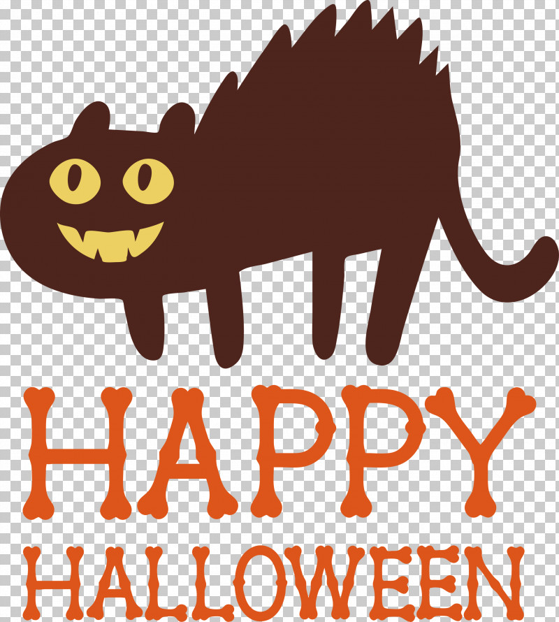 Happy Halloween PNG, Clipart, Biology, Cartoon, Cat, Happy Halloween, Logo Free PNG Download