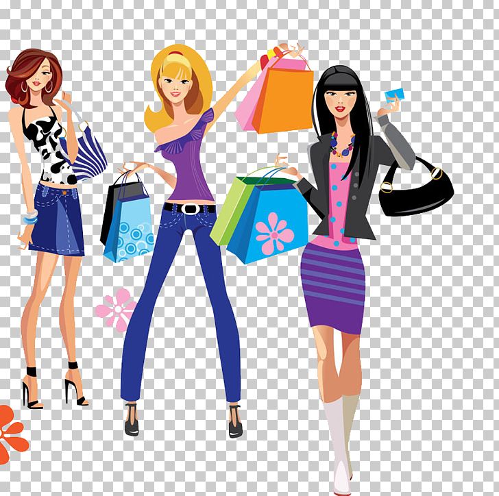 Shopping Fashion Girl Stock Photography PNG, Clipart, Business Woman, Cartoon, Clothing, Coffee Shop, Costume Free PNG Download