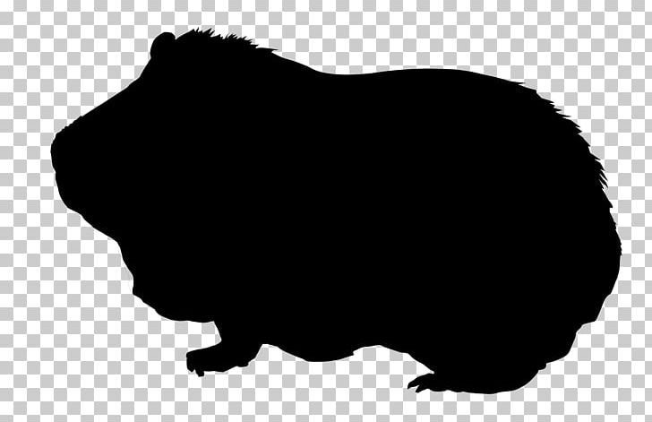 Skinny Pig Silhouette Animal PNG, Clipart, Animal, Animals, Black, Black And White, Chew Toy Free PNG Download