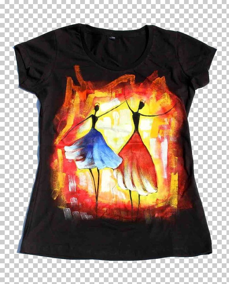 Painting T-shirts Clothing Printed T-shirt PNG, Clipart, Abstract Art, Blouse, Clothing, Dance, Dance Girl Free PNG Download