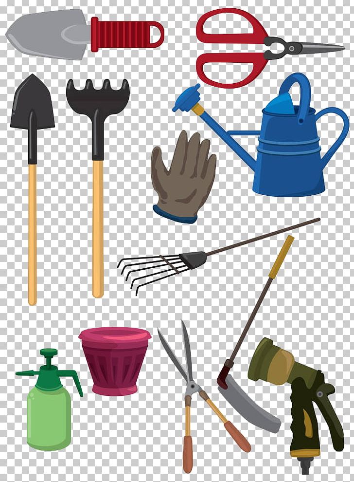 Garden Tool Gardening Cartoon Lawn Mower PNG, Clipart, Flower, Flower Pot, Garden, Gardening, Gloves Free PNG Download