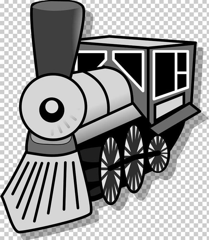 Train Rail Transport Steam Locomotive PNG, Clipart, Angle, Automotive Design, Black And White, Car, Computer Icons Free PNG Download