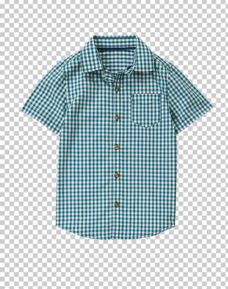 Blouse Plaid Sleeve Collar Button PNG, Clipart, Aqua, Blouse, Blue, Button, Clothing Free PNG Download