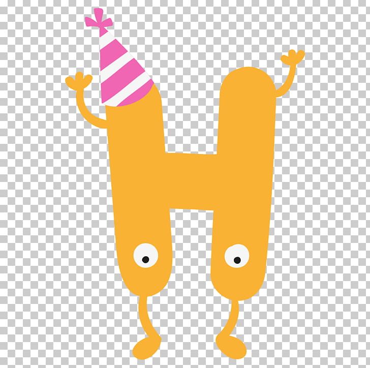 Yellow Letter H Cartoon PNG, Clipart, Cartoon, Cartoon Character, Cartoon Eyes, Celebrate, Color Free PNG Download