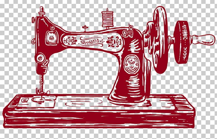 Sewing Machines Machine Embroidery Textile PNG, Clipart, Askartelu, Drawing, Dressmaker, Embroidery, Illustration Free PNG Download