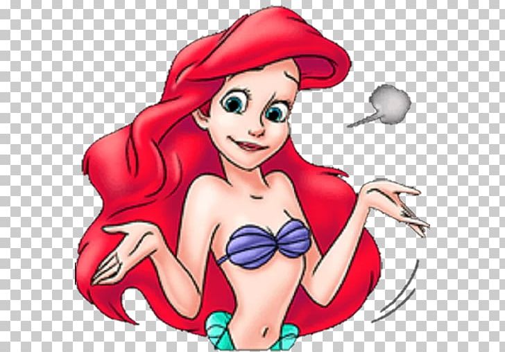 Sticker Telegram The Little Mermaid Flounder PNG, Clipart, Art, Beauty, Cartoon, Cheek, Fantasy Free PNG Download