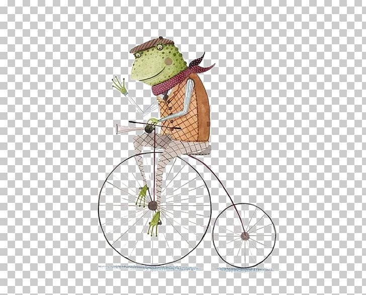 Frog Bicycle Wheel Drawing Illustration PNG, Clipart, Animals, Art, Bicycle, Bicycle Accessory, Bicycle Basket Free PNG Download