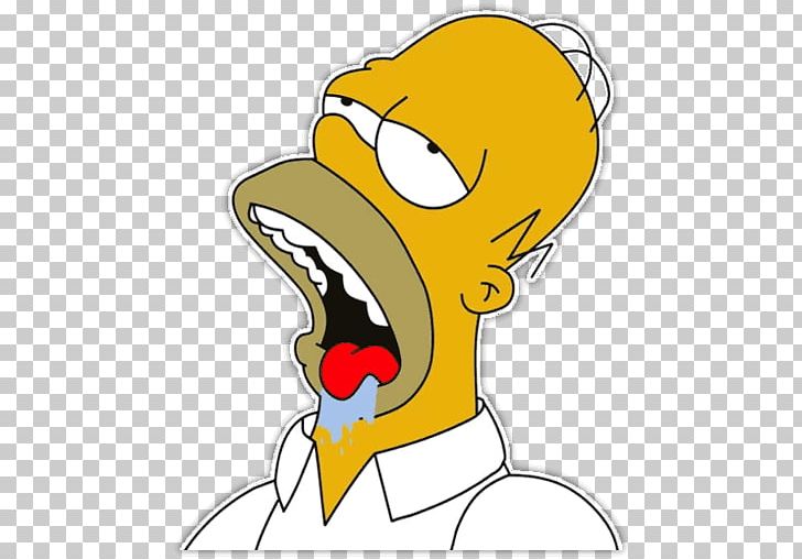 Homer Simpson Internet Meme Drooling PNG, Clipart, Art, Artwork, Beak