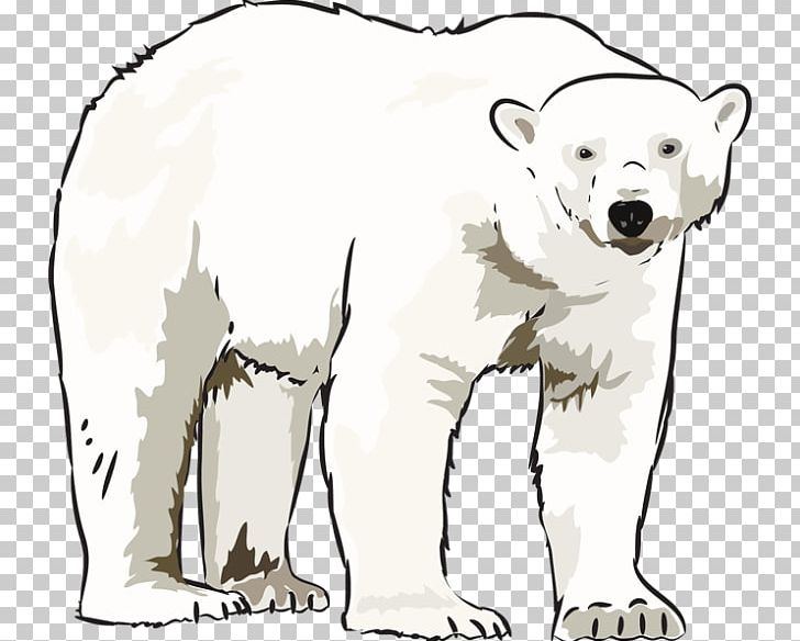 Polar Bear American Black Bear PNG, Clipart, Animal Figure, Area, Artwork, Bear, Black And White Free PNG Download