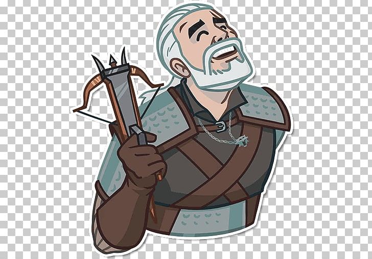 The Witcher Geralt Of Rivia Yennefer Telegram Sticker PNG, Clipart, Arm, Cartoon, Character, Fiction, Fictional Character Free PNG Download